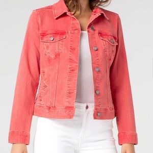 a.n.a Vibrant Pink Jean Jacket. Size: M